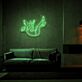 schwebende Figur im Weltraum LED-Neonschild Wohnzimmer Studio