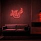 schwebende Figur im Weltraum LED-Neonschild Wohnzimmer Studio