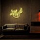 schwebende Figur im Weltraum LED-Neonschild Wohnzimmer Studio