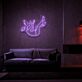 schwebende Figur im Weltraum LED-Neonschild Wohnzimmer Studio