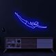 springende Schwimmerin LED-Neonschild Wohnzimmer Sportstudio