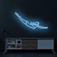springende Schwimmerin LED-Neonschild Wohnzimmer Sportstudio