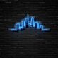 Stadt Skyline LED-Neonschild Wohnzimmer Büro