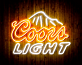 Coors Light LED-Neonschild Bar Pub