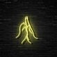 Banane mit Schale LED-Neonschild Küche Bar