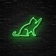 Katze im Spiel LED-Neonschild Wohnzimmer Kinderzimmer