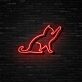 Katze im Spiel LED-Neonschild Wohnzimmer Kinderzimmer
