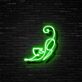 Sich streckende Katze als LED-Neonschild