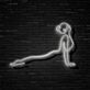 Frau in Yoga-Pose LED-Neonschild für Yoga Studio
