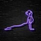 Frau in Yoga-Pose LED-Neonschild für Yoga Studio