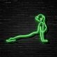 Frau in Yoga-Pose LED-Neonschild für Yoga Studio