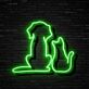 Hund und Katze Silhouette LED-Neonschild für Wohnzimmer oder Tiergeschäft