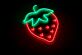 Erdbeere LED-Neonschild für Café und Küche