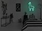 Lama LED-Neonschild für Schlafzimmer Wohnzimmer