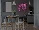 Einhornkopf LED-Neonschild für Schlafzimmer oder Wohnzimmer