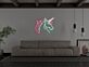 Einhornkopf LED-Neonschild für Schlafzimmer oder Wohnzimmer