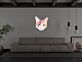 Katze mit Blitzsymbol LED-Neonschild Schlafzimmer Wohnzimmer