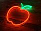 Apfel LED-Neonschild für Küche und Café