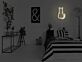 Katzen-Silhouette LED-Neonschild für Schlafzimmer Wohnzimmer
