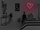 Herzsymbol LED-Neonschild für Schlafzimmer und Wohnzimmer