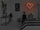 Herzsymbol LED-Neonschild für Schlafzimmer und Wohnzimmer