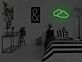 Wolken LED-Neonschild Schlafzimmer Wohnzimmer