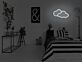 Wolken LED-Neonschild Schlafzimmer Wohnzimmer