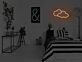 Wolken LED-Neonschild Schlafzimmer Wohnzimmer
