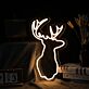 Hirsch Silhouette LED-Neonschild Wohnzimmer Schlafzimmer
