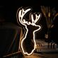 Hirsch Silhouette LED-Neonschild Wohnzimmer Schlafzimmer