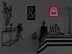 Geist Symbol LED-Neonschild für Schlafzimmer Gamingzimmer