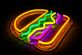 Hamburger LED-Neonschild für Restaurant und Imbiss
