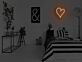 Herzsymbol LED-Neonschild für Schlafzimmer Wohnzimmer