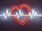 Herz mit EKG-Linie LED-Neonschild Wohnzimmer Schlafzimmer