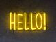 HELLO LED Neonschild für moderne Wanddekoration