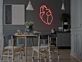anatomisches Herz LED-Neonschild Schlafzimmer Wohnzimmer