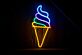 Eiswaffel LED-Neonschild für Eisdiele Café
