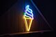 Eiswaffel LED-Neonschild für Eisdiele Café