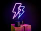 Blitzsymbol LED-Neonschild für Wohnzimmer und Gamingzimmer