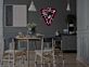 Lilienblume im Dreieck LED-Neonschild Schlafzimmer Wohnzimmer