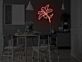Lilienblüte LED-Neonschild für Esszimmer und Wohnzimmer