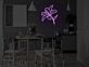 Lilienblüte LED-Neonschild für Esszimmer und Wohnzimmer