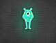 einäugiges Cartoon-Monster LED-Neonschild für Kinderzimmer