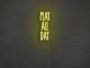 PLAY ALL DAY LED-Neonschild für Gamingraum und Wohnzimmer