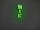 PLAY ALL DAY LED-Neonschild für Gamingraum und Wohnzimmer