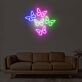 5 Butterflies On One Board Neon Sign