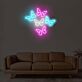 5 Butterflies On One Board Neon Sign