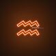 Aquarius Zodiac Neon Sign
