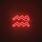 Aquarius Zodiac Neon Sign