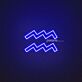 Aquarius Zodiac Neon Sign
